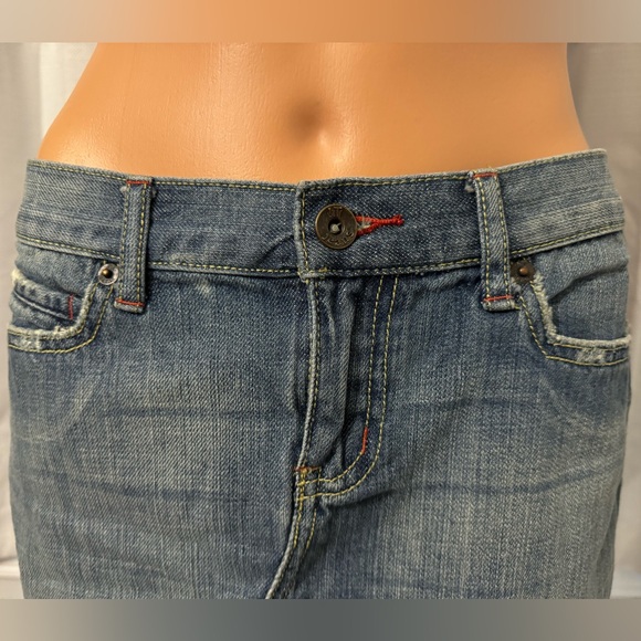 Cool !IT jeans size 26 denim cut off blue jean mini skirt NWOT - Picture 2 of 6